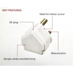 Masterplug PT15W Rewireable 15A Round Pin Plug (White) Masterplug PT15W Rewireable 15A Round Pin Plug (White)