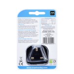 Masterplug SRGAUSBPB2 High gloss USB Adaptor Black (2 x USB 2.1A + 1X13A Socket)