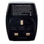 Masterplug SRGAUSBPB2 High gloss USB Adaptor Black (2 x USB 2.1A + 1X13A Socket)
