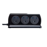 Masterplug SRGDSU63PB Surge Compact 2 USB X3.1A with 6 x13A 3M extension lead High gloss Black 