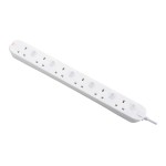 Masterplug SWC62N Individual Switched 6 Socket 13A Fused Extension Leads 
