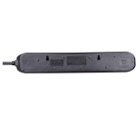 Masterplug SWSRG42NB Individually Switched 4 X13A Surge Extension Leads Black