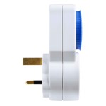 Masterplug TMS24 Daily Mechanical Segment Timer White   