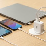 Masterplug 13A 67W USB C1 + C2 + A Fast Adaptor LED Power Indicator (White) USBPLGACC67W/U