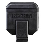 Masterplug HDPT13B Rewireable Heavy Duty Plug 13A Fused Black PermaPlug 