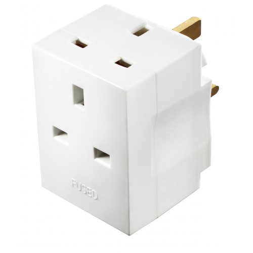 Masterplug MSF3 3 Socket Adaptor with 13A Fused