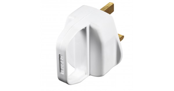 Masterplug PT13HW 13A Plug with Handle White