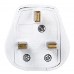 Masterplug PT13HW 13A Plug with Handle White