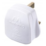 Masterplug PT13W Rewireable 13A Fused Plug White