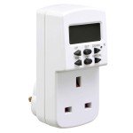 Masterplug TES7 7 Days Programmable Electronic Timer White   