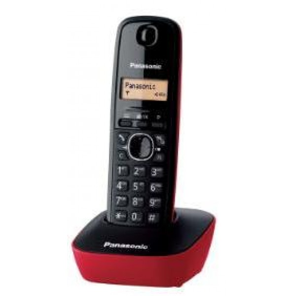 Panasonic KX-TG1611FXR 1.8GHz Cordless Phone Red