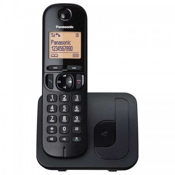 Panasonic KX-TGC210FXB Digital Cordless Phone Black