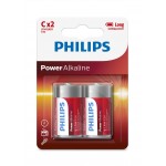 Philips Power Alkaline Batteries C 2 pcs/pack LR14P2B/97 