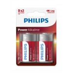 Philips Power Alkaline Batteries D 2 pcs/pack LR20P2B/97