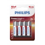 Philips Power Alkaline AA batteries  4 pcs/pack LR6P4B/97