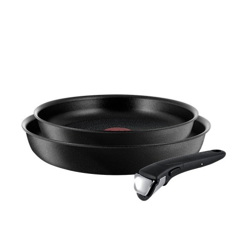 Tefal Ingenio Expertise 3 pcs set L6509205 FRY PAN 24/28CM with removable handle Induction Compatible Made in France 