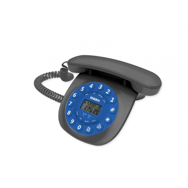 Uniden CE6601 Retro Design Phone CE approval Grey Blue   