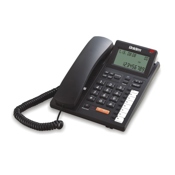 Uniden AS7411 Corded Phone with CID Speaker LCD Tilt Adjustable 