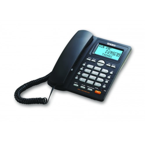 Uniden AS7414 Name and Number CID Phonebook LCD Backlit Speakerphone Corded Black