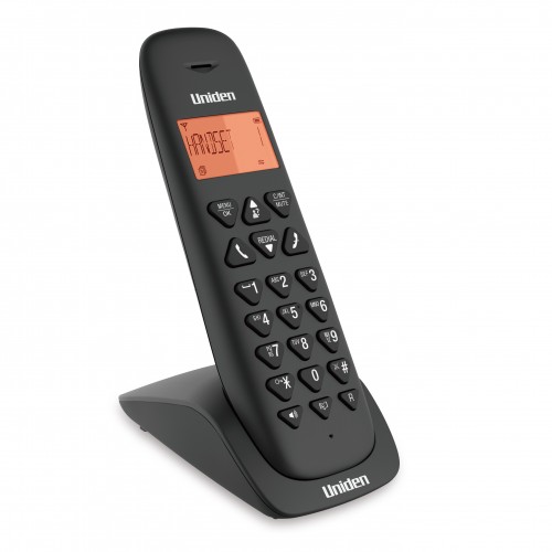 Uniden AT3102 Cordless Phone with backlighted LCD and Speakerphone Black DECT 1.8 Ghz
