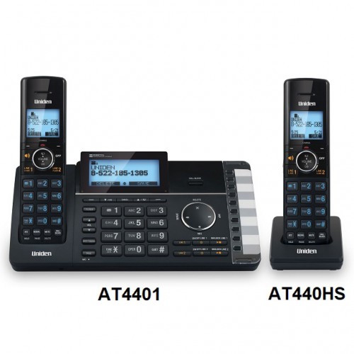 Uniden AT4401 2-Line Cordless Answering System with Smart Call Blocker (Main Unit)