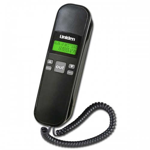 Uniden CE7104 Trimline with CID Corded Phone CE Approval Black